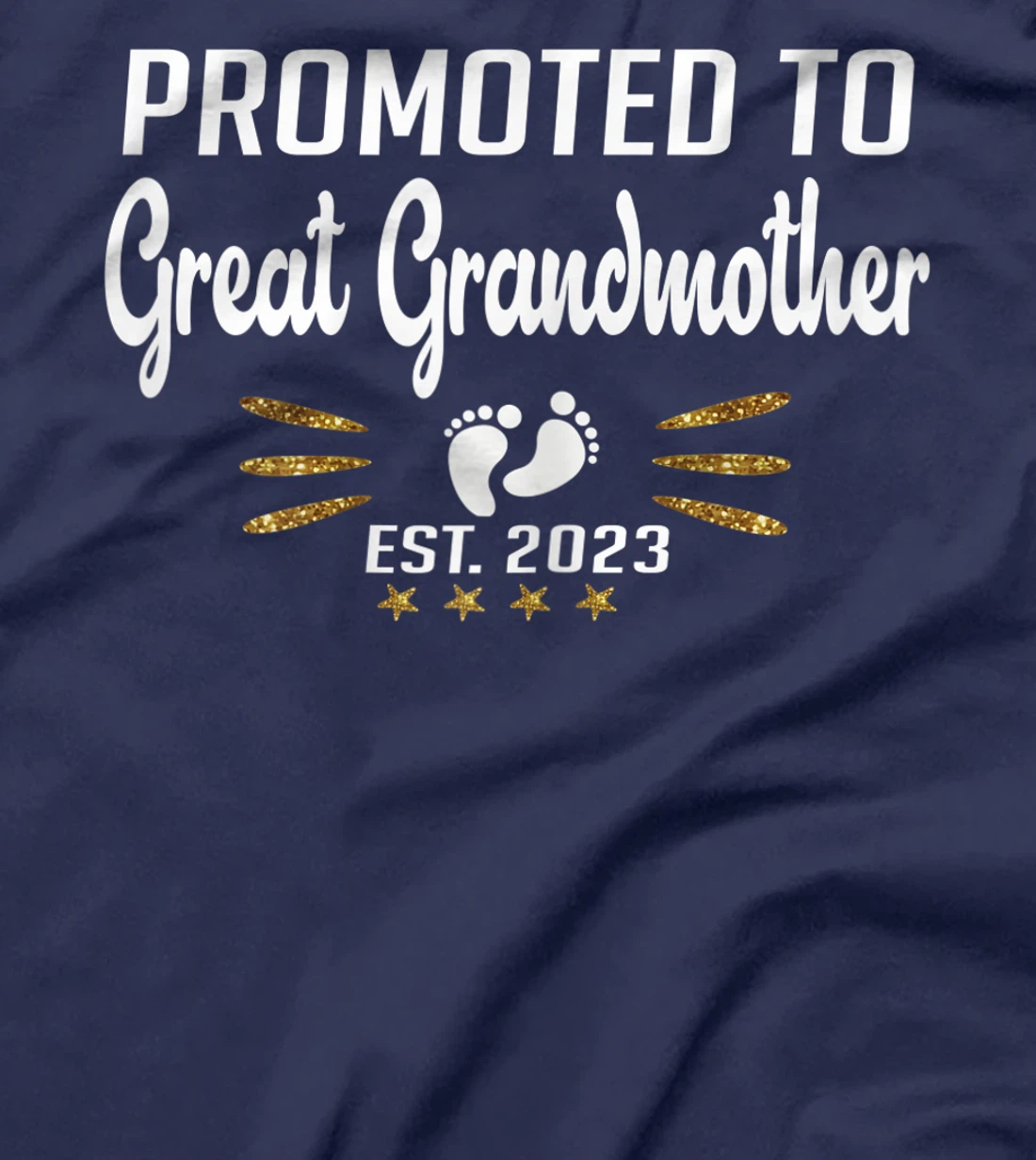 Promoted to Great Grandma 2023 - Funny Tee Pregnancy Reveal T-Shirt, Women T-Shirt