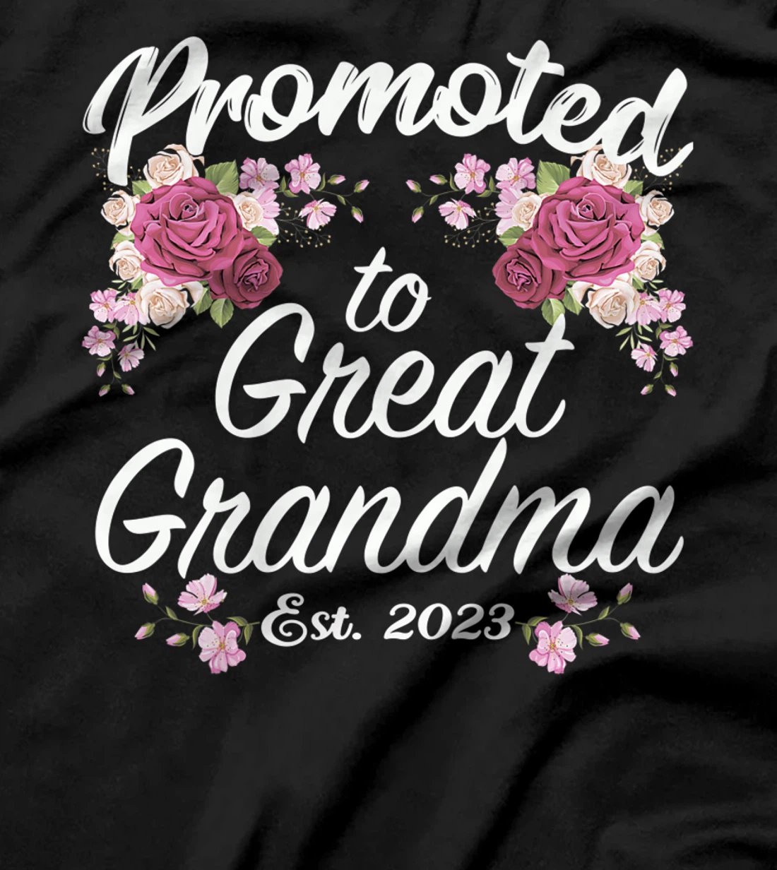 Promoted to Great Grandma 2023 - Funny Pregnancy Reveal T-Shirt, Women T-Shirt