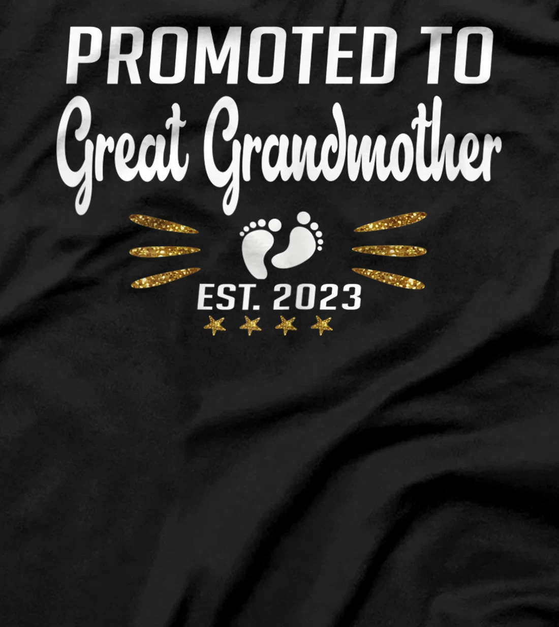 Promoted to Great Grandma 2023 - Funny Tee Pregnancy Reveal T-Shirt, Women T-Shirt