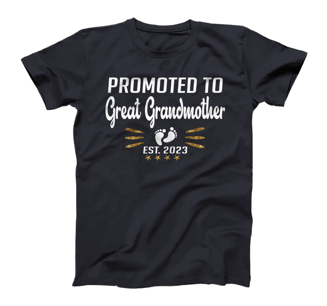 Promoted to Great Grandma 2023 - Funny Tee Pregnancy Reveal T-Shirt, Women T-Shirt