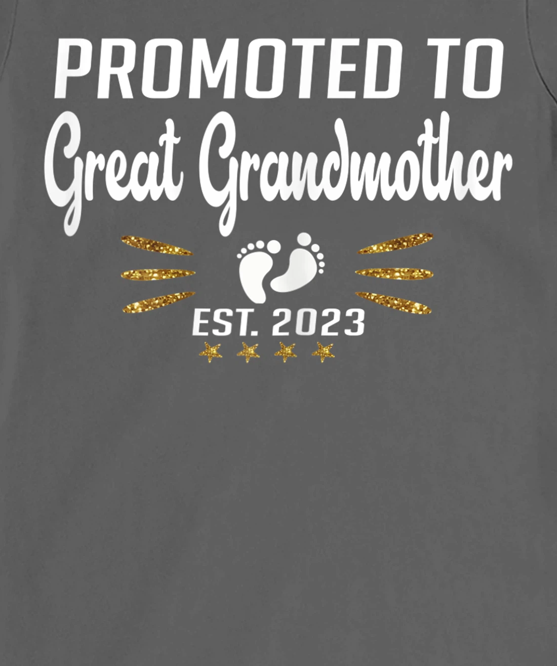 Promoted to Great Grandma 2023 - Funny Tee Pregnancy Reveal T-Shirt, Women T-Shirt
