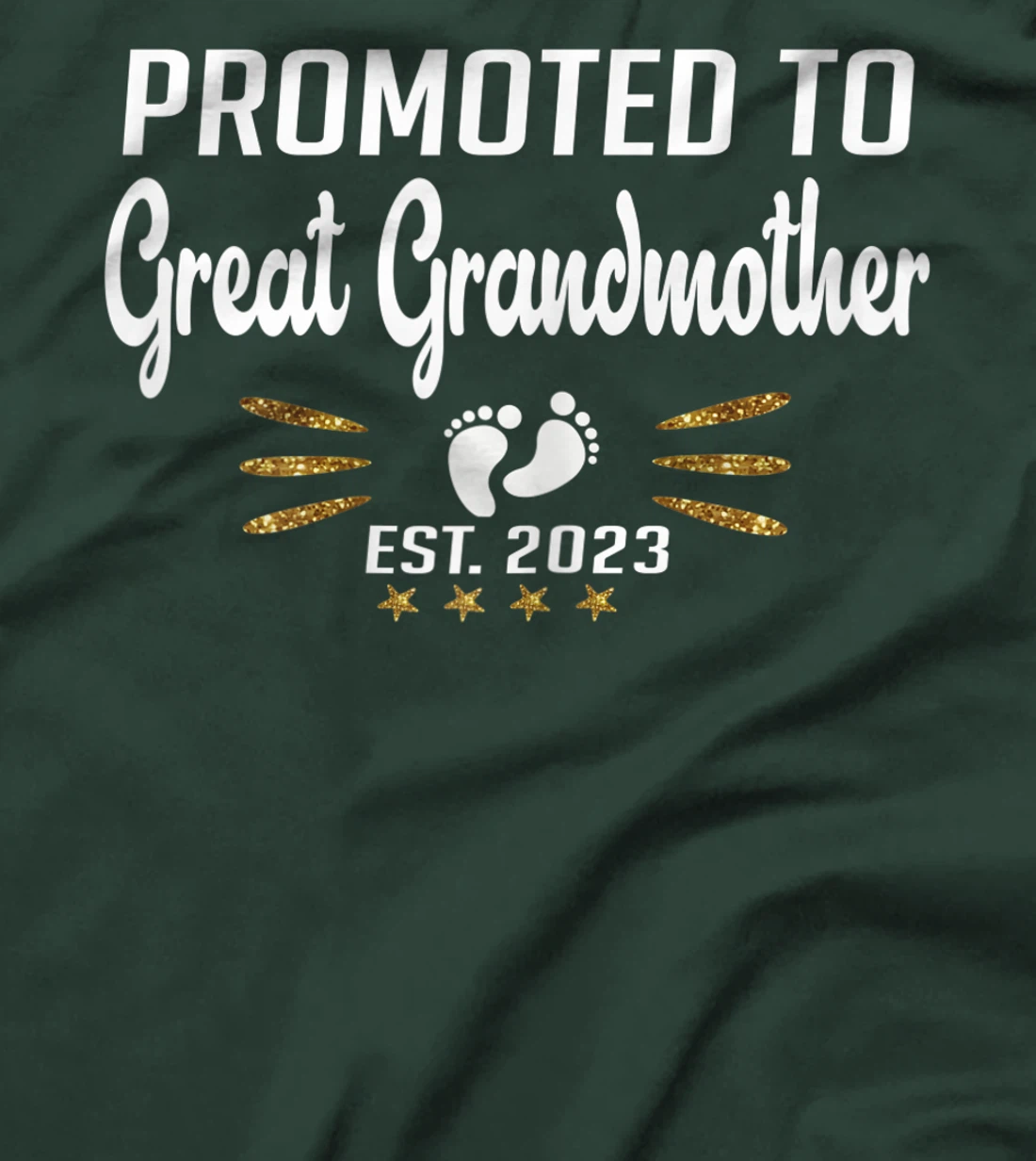 Promoted to Great Grandma 2023 - Funny Tee Pregnancy Reveal T-Shirt, Women T-Shirt