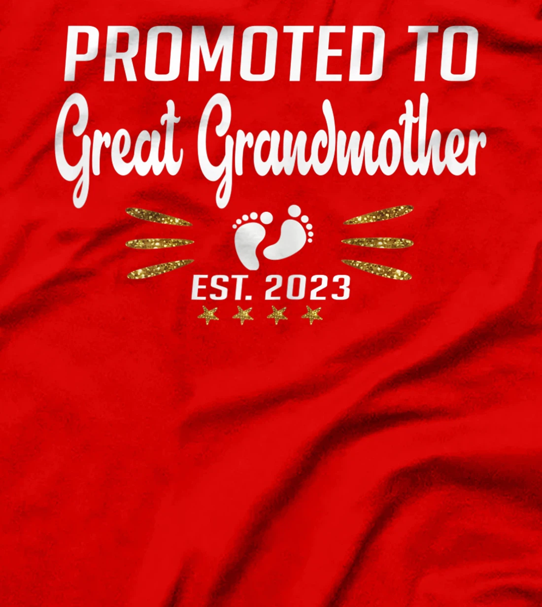 Promoted to Great Grandma 2023 - Funny Tee Pregnancy Reveal T-Shirt, Women T-Shirt