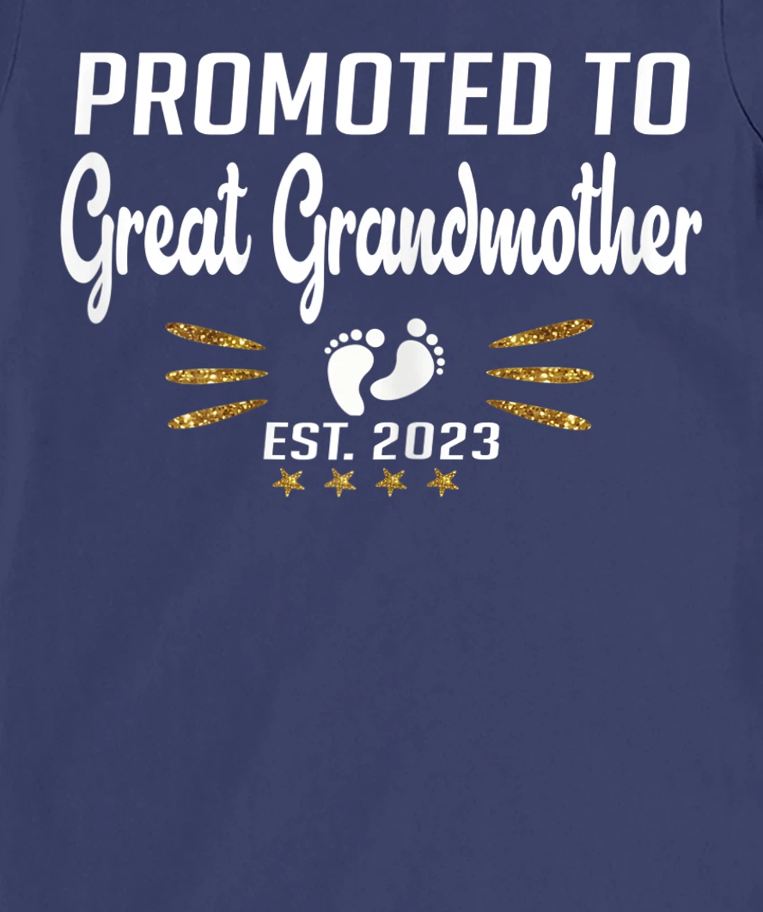 Promoted to Great Grandma 2023 - Funny Tee Pregnancy Reveal T-Shirt, Women T-Shirt