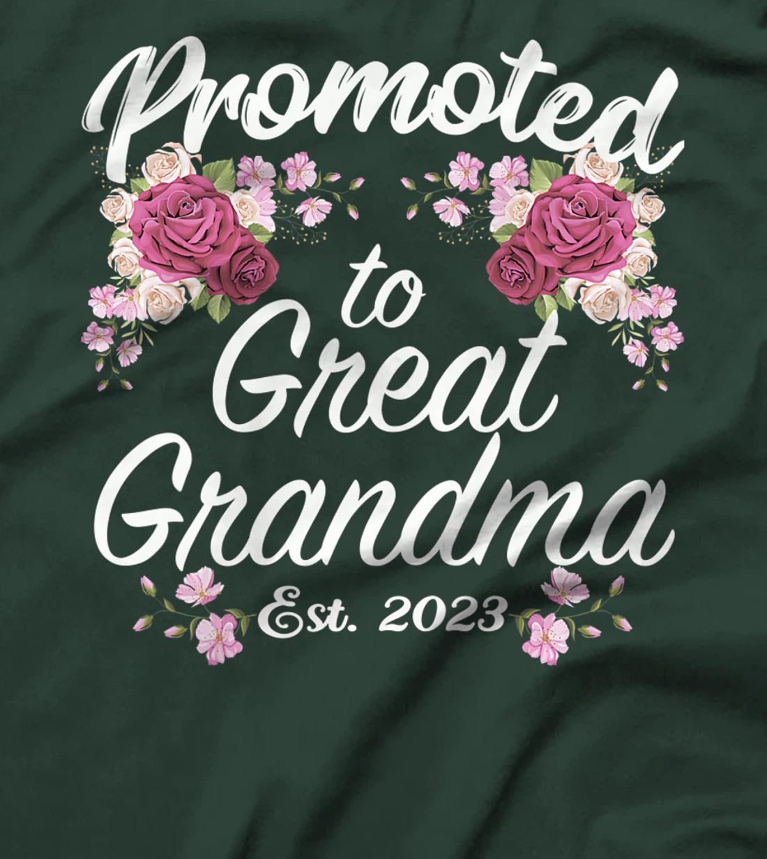 Promoted to Great Grandma 2023 - Funny Pregnancy Reveal T-Shirt, Women T-Shirt
