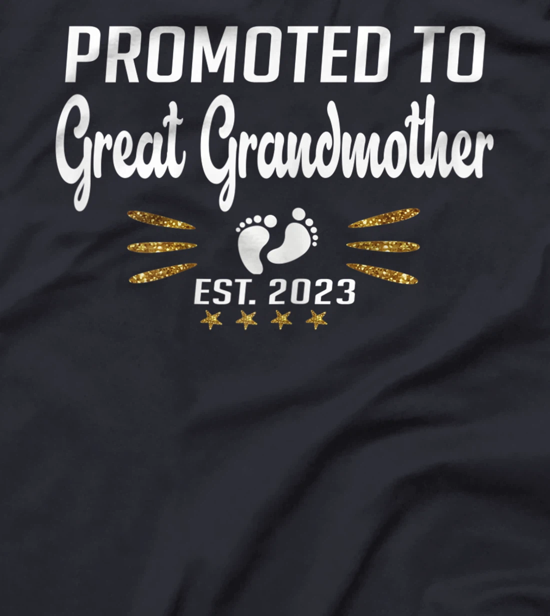 Promoted to Great Grandma 2023 - Funny Tee Pregnancy Reveal T-Shirt, Women T-Shirt