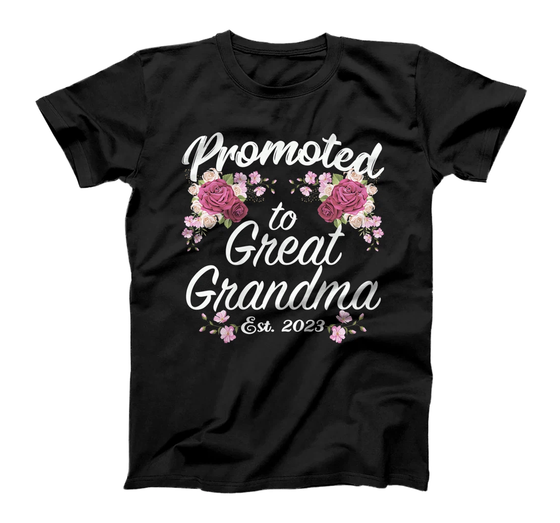 Promoted to Great Grandma 2023 - Funny Pregnancy Reveal T-Shirt, Women T-Shirt