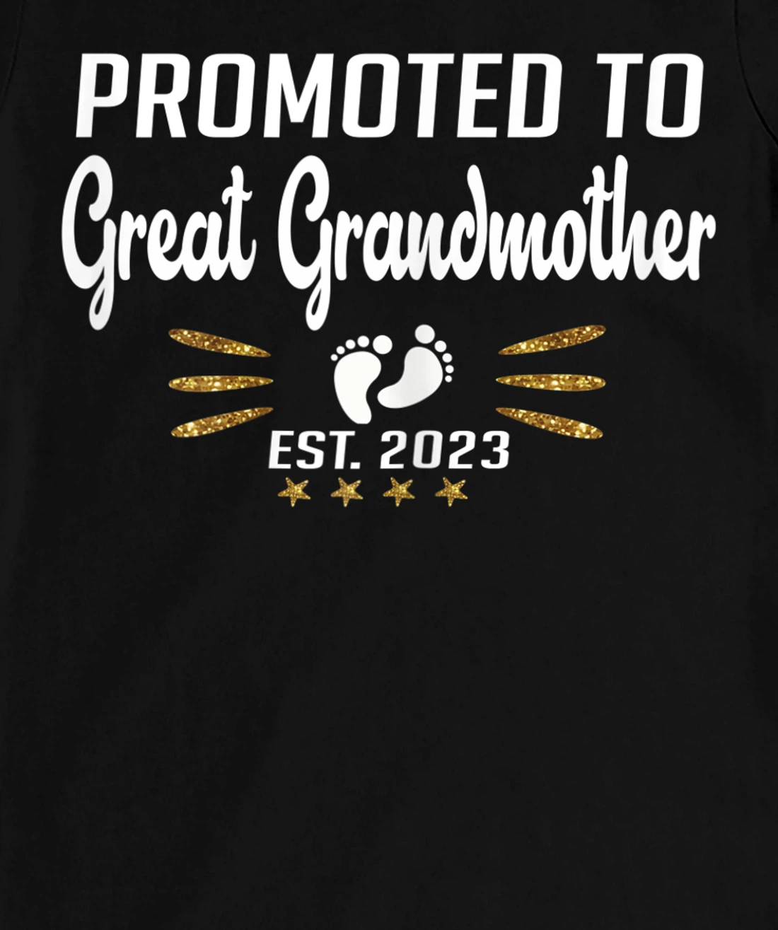 Promoted to Great Grandma 2023 - Funny Tee Pregnancy Reveal T-Shirt, Women T-Shirt