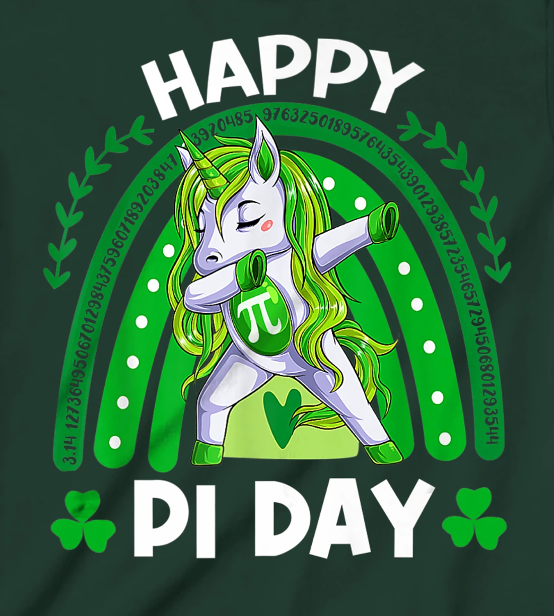 Happy Pi Day Funny Mathematic Math Teacher St. Patrick's Day T-Shirt, Kid T-Shirt and Women T-Shirt