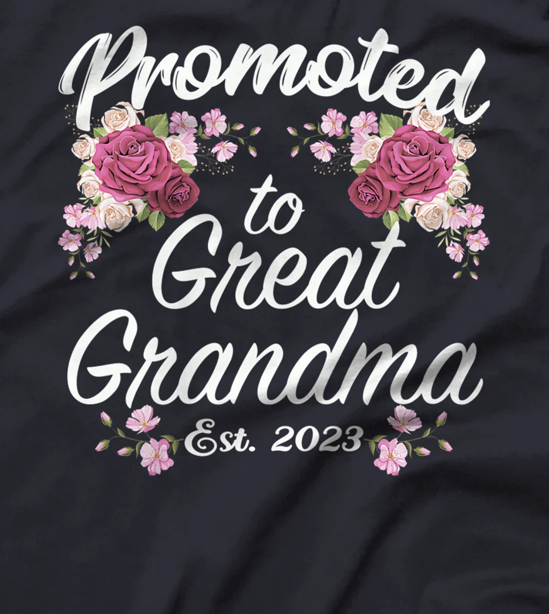 Promoted to Great Grandma 2023 - Funny Pregnancy Reveal T-Shirt, Women T-Shirt