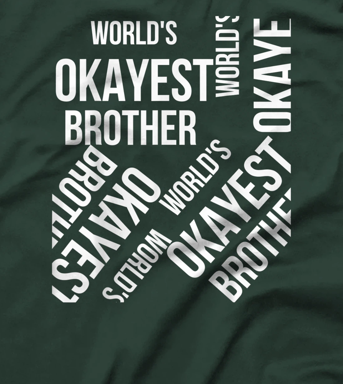 LOUVI24 World's Okayest Brother Funny Gift T-Shirt, Women T-Shirt