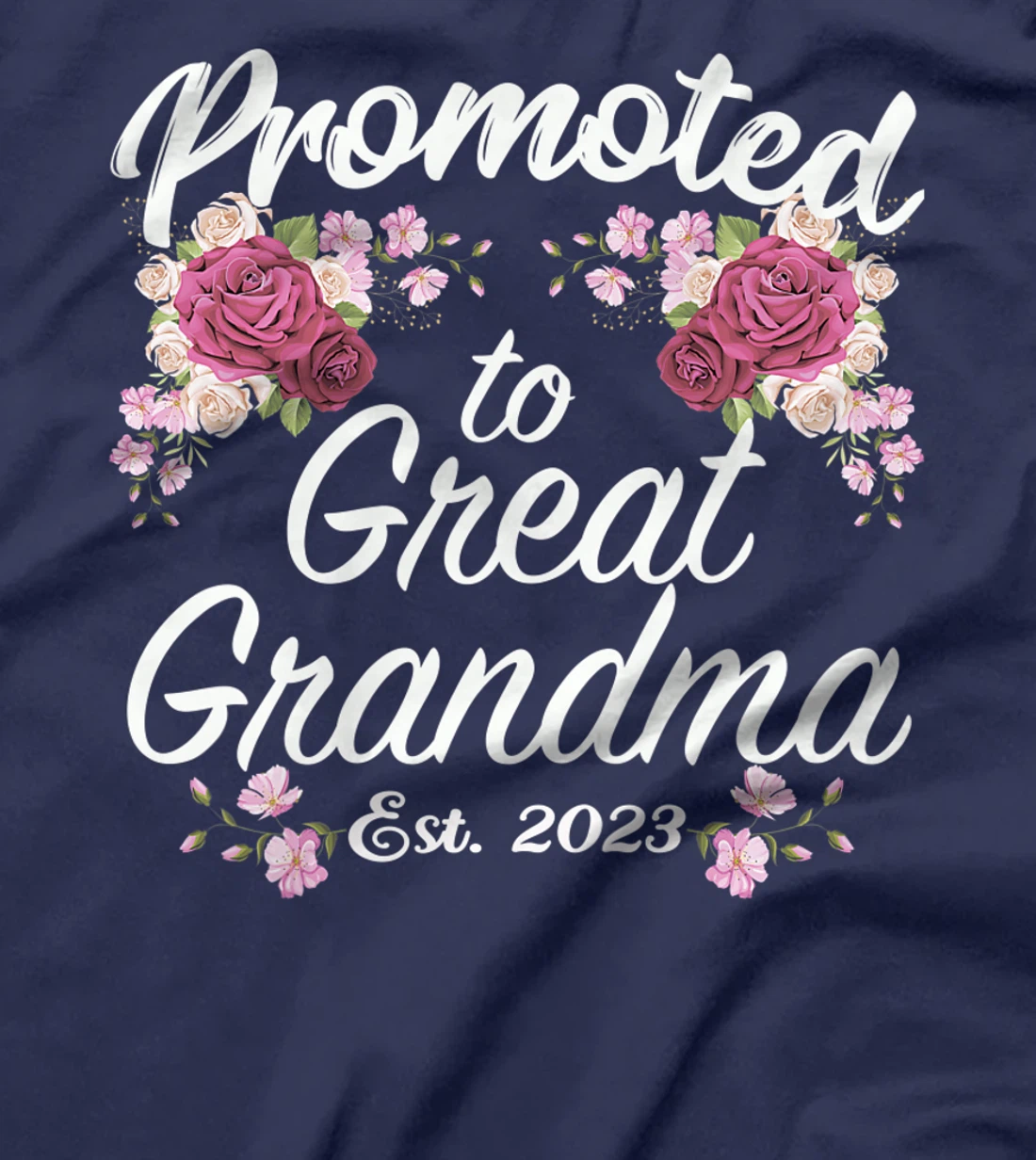 Promoted to Great Grandma 2023 - Funny Pregnancy Reveal T-Shirt, Women T-Shirt
