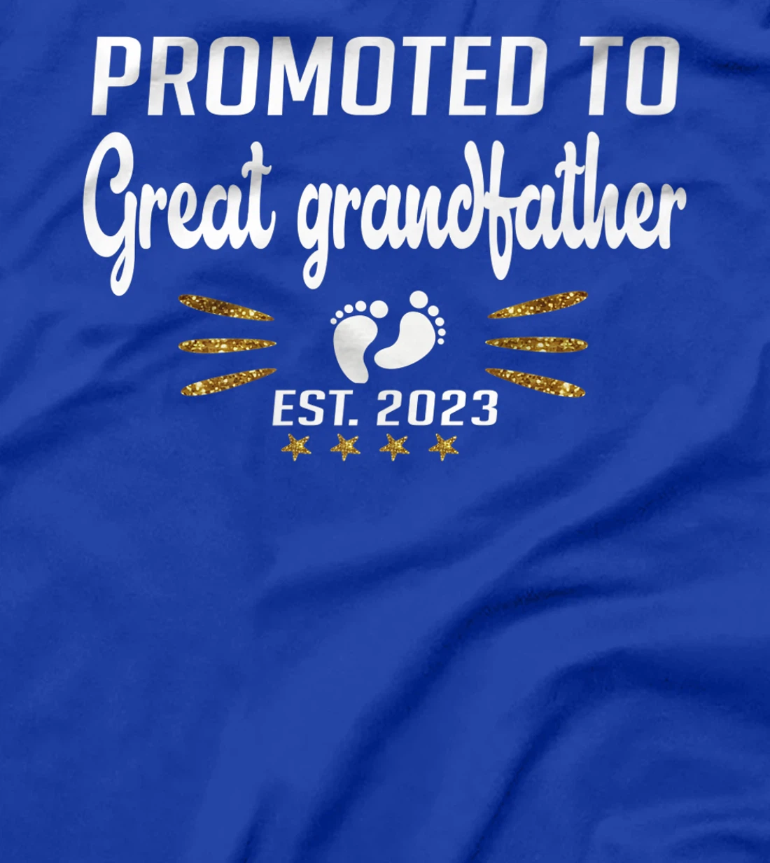 Promoted to Graet Grandpa 2023 - Funny Tee Pregnancy Reveal T-Shirt