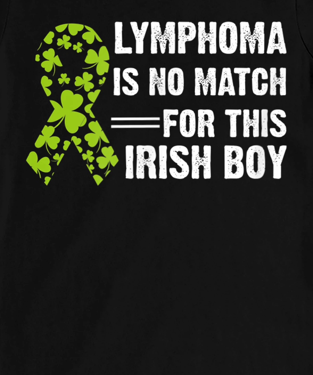 Lymphoma Awareness Ribbon St Patricks Day Four Leaf Clover T-Shirt, Kid T-Shirt and Women T-Shirt