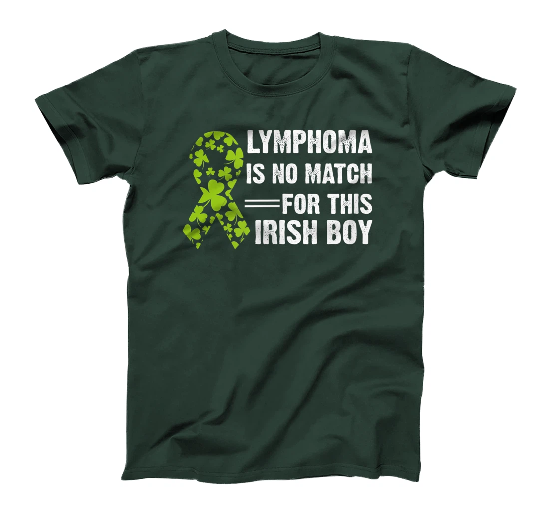 Lymphoma Awareness Ribbon St Patricks Day Four Leaf Clover T-Shirt, Kid T-Shirt and Women T-Shirt