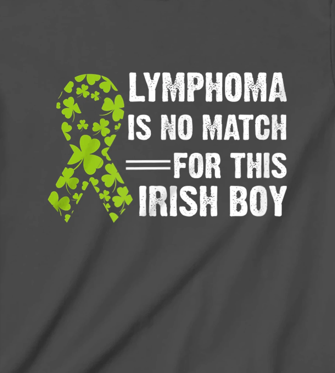 Lymphoma Awareness Ribbon St Patricks Day Four Leaf Clover T-Shirt, Kid T-Shirt and Women T-Shirt