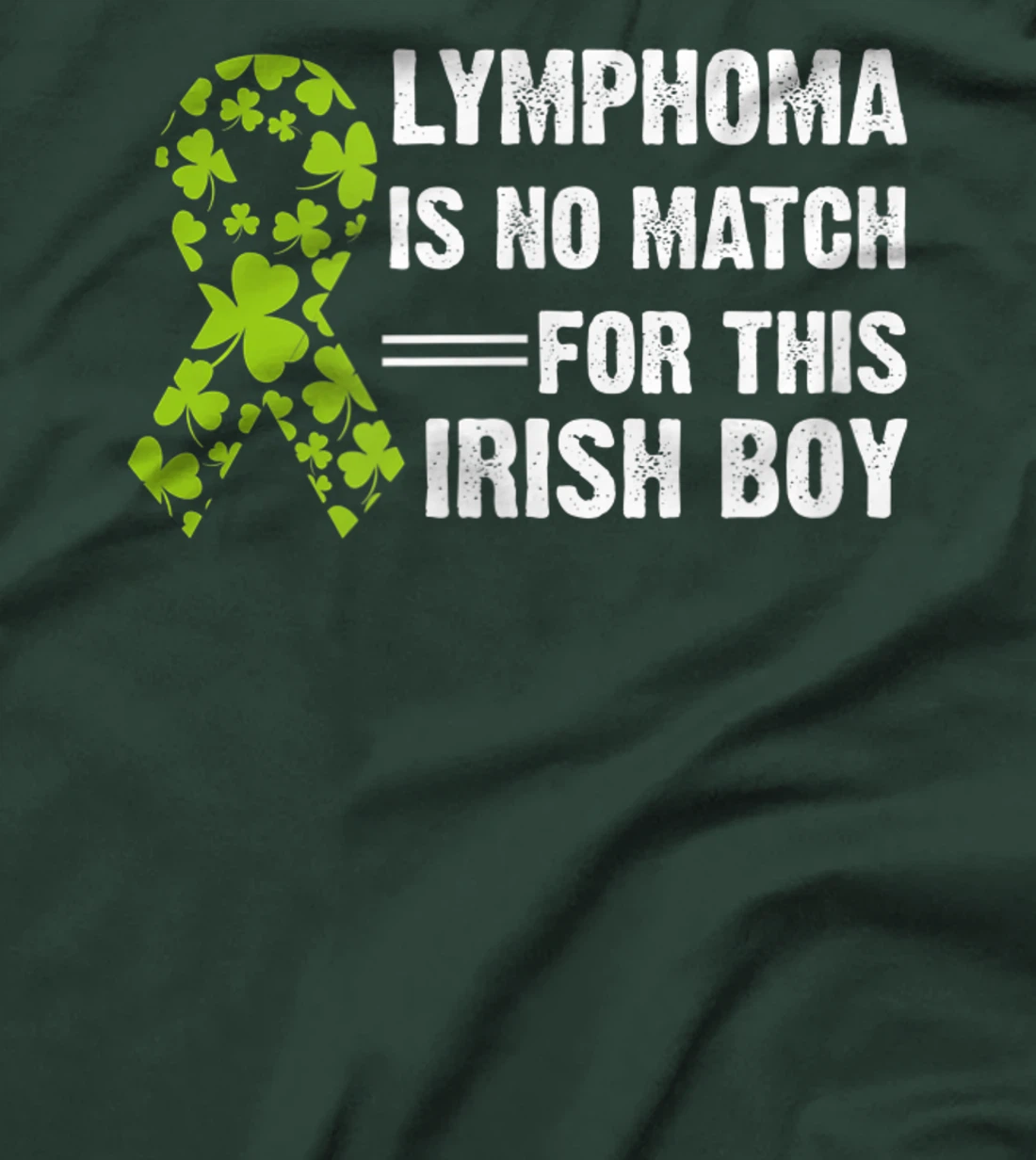 Lymphoma Awareness Ribbon St Patricks Day Four Leaf Clover T-Shirt, Kid T-Shirt and Women T-Shirt