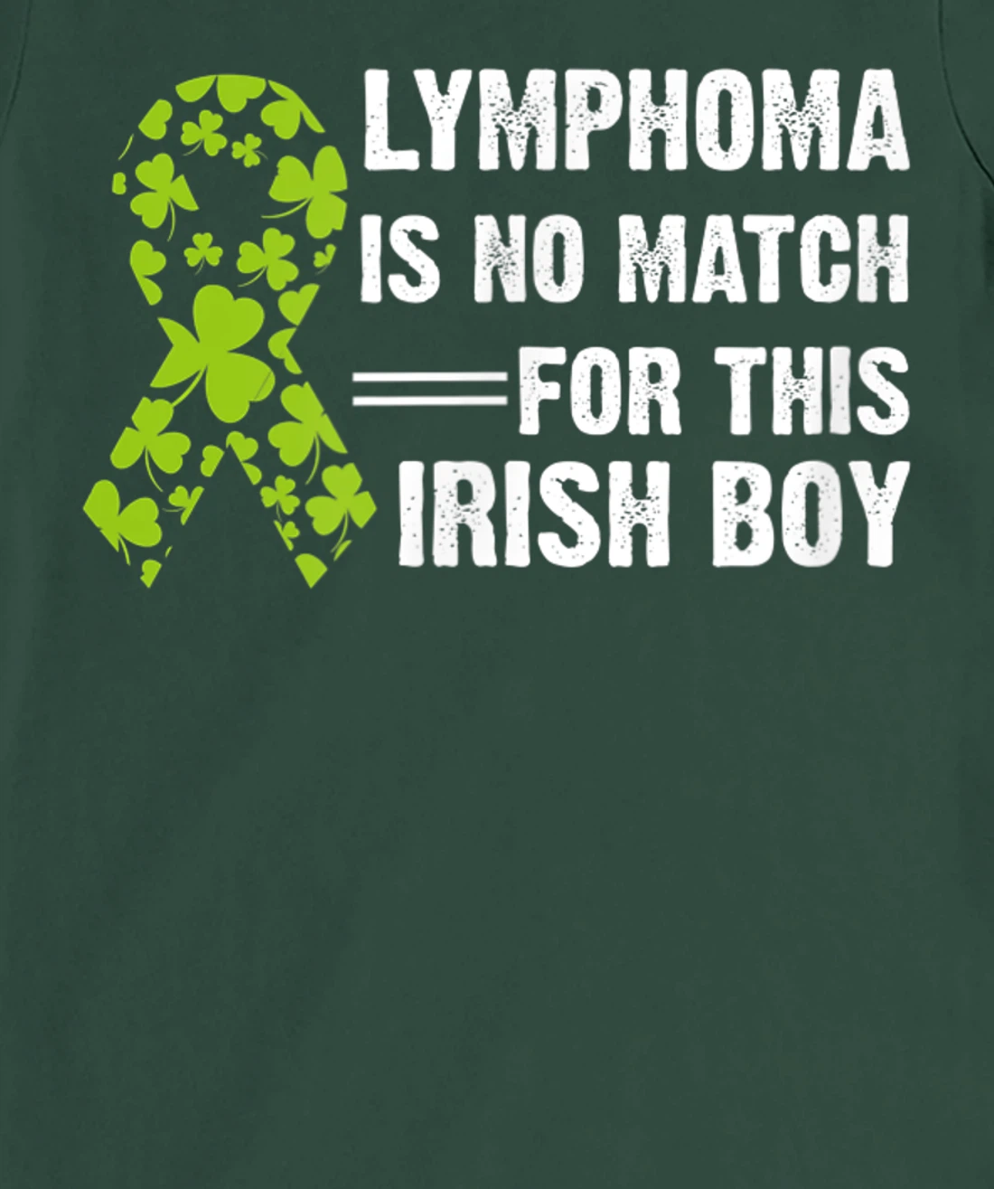Lymphoma Awareness Ribbon St Patricks Day Four Leaf Clover T-Shirt, Kid T-Shirt and Women T-Shirt
