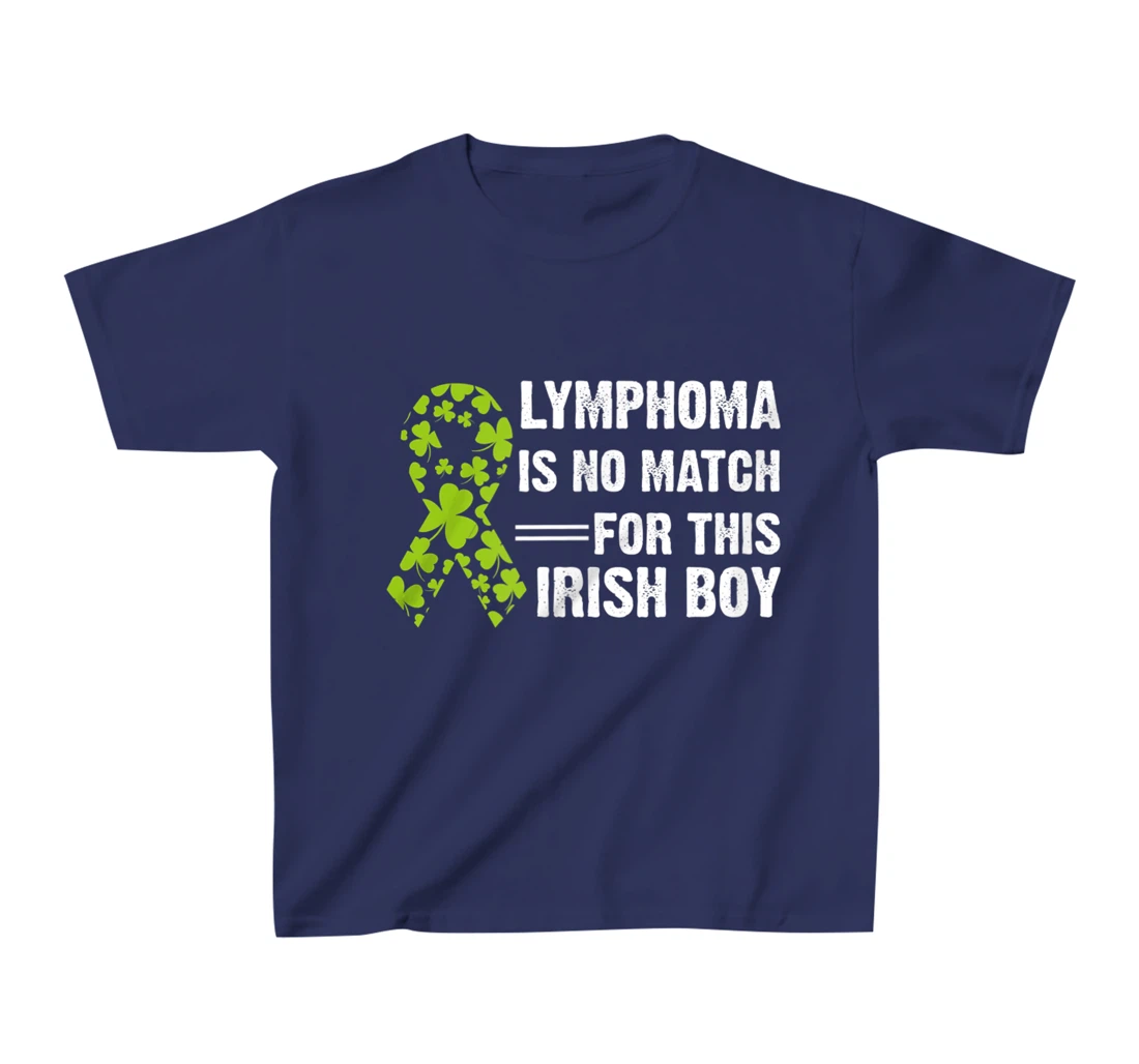 Lymphoma Awareness Ribbon St Patricks Day Four Leaf Clover T-Shirt, Kid T-Shirt and Women T-Shirt