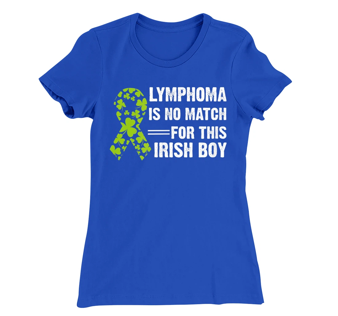 Lymphoma Awareness Ribbon St Patricks Day Four Leaf Clover T-Shirt, Kid T-Shirt and Women T-Shirt