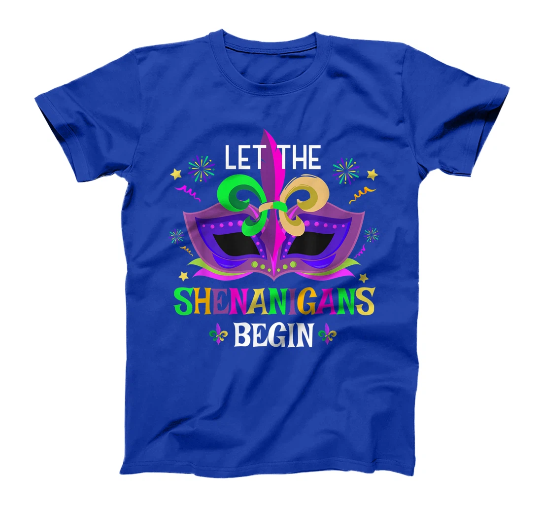 Mardi Gras Costume Mask Art Let The Shenanigans Begin Cute T-Shirt, Women T-Shirt