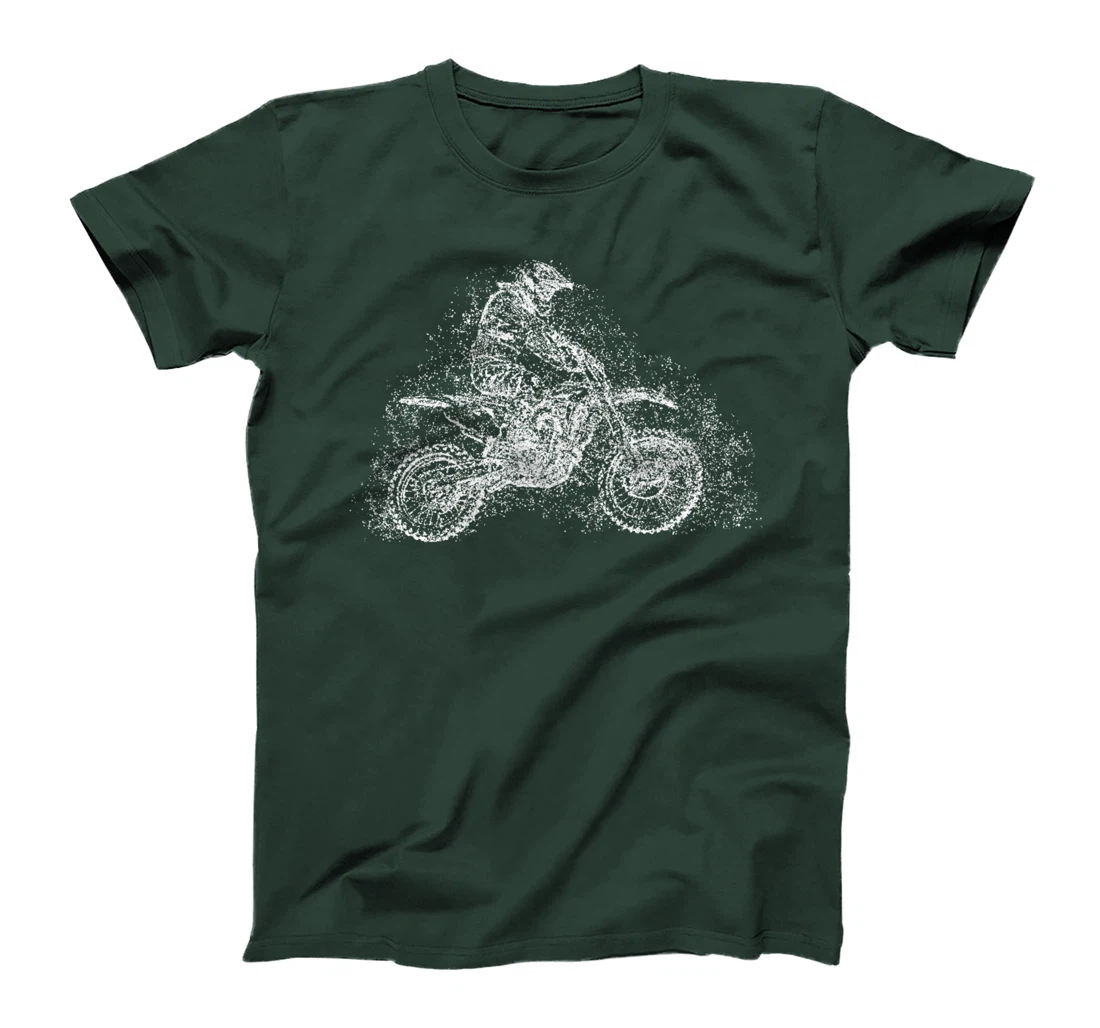 Dirt Bike Rider Dots Motocross Braap Enduro Biker T-Shirt