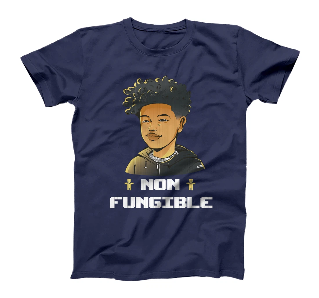 Reusable African American Boy - Pixel Single Design T-Shirt
