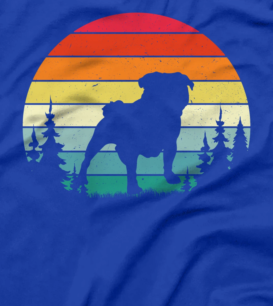 Retro Vintage Bulldog Dog Lover Gift Men Women T-Shirt