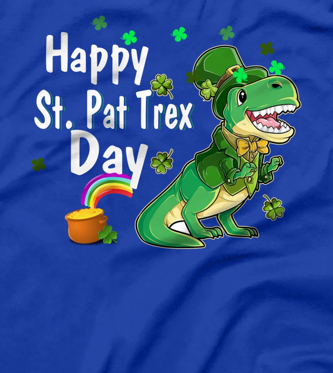 Happy St Pat Trex Day Dino Patricks Day Lucky Toddler Boys T-Shirt