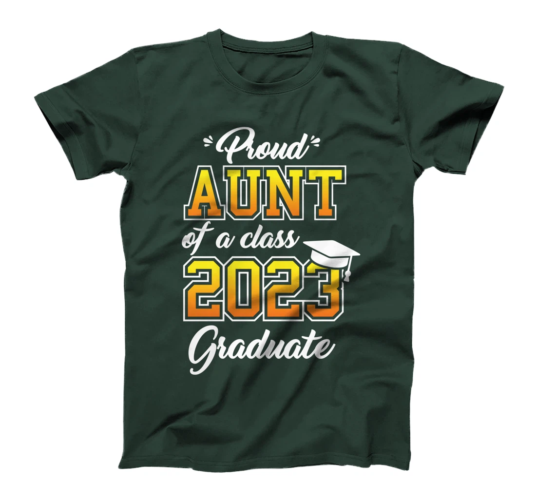 Proud Aunt Of A 2023 Graduate Graduation Family Matching T-Shirt