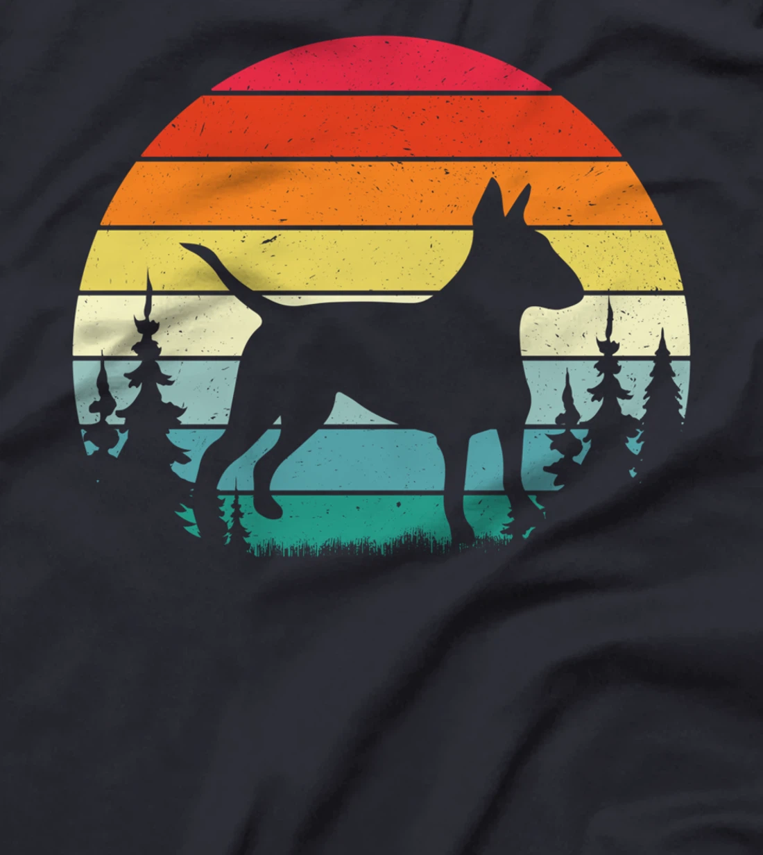 Retro Vintage Bull Terrier Dog Lover Gift Men Women T-Shirt