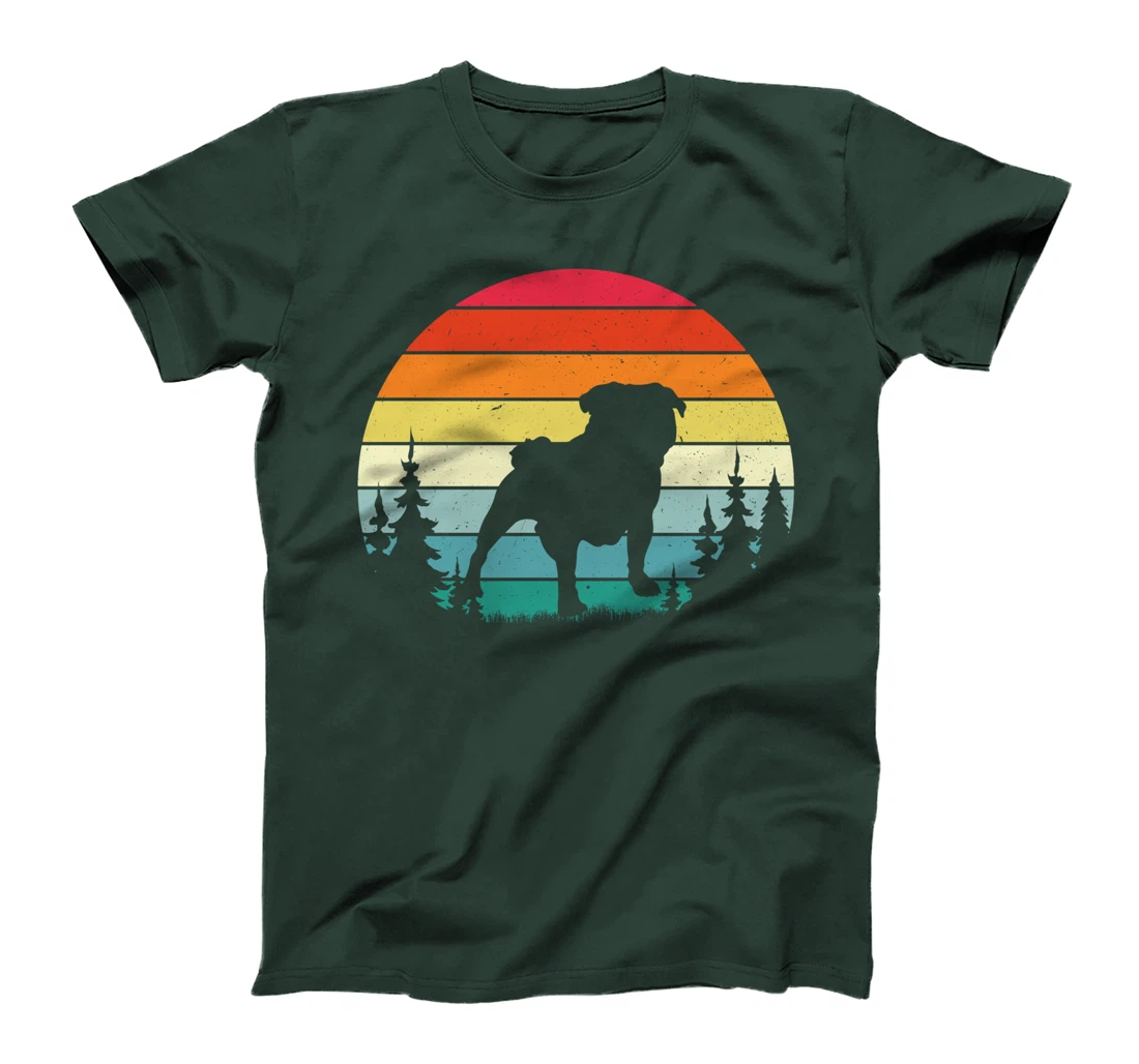 Retro Vintage Bulldog Dog Lover Gift Men Women T-Shirt