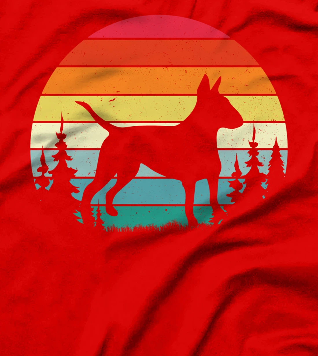 Retro Vintage Bull Terrier Dog Lover Gift Men Women T-Shirt