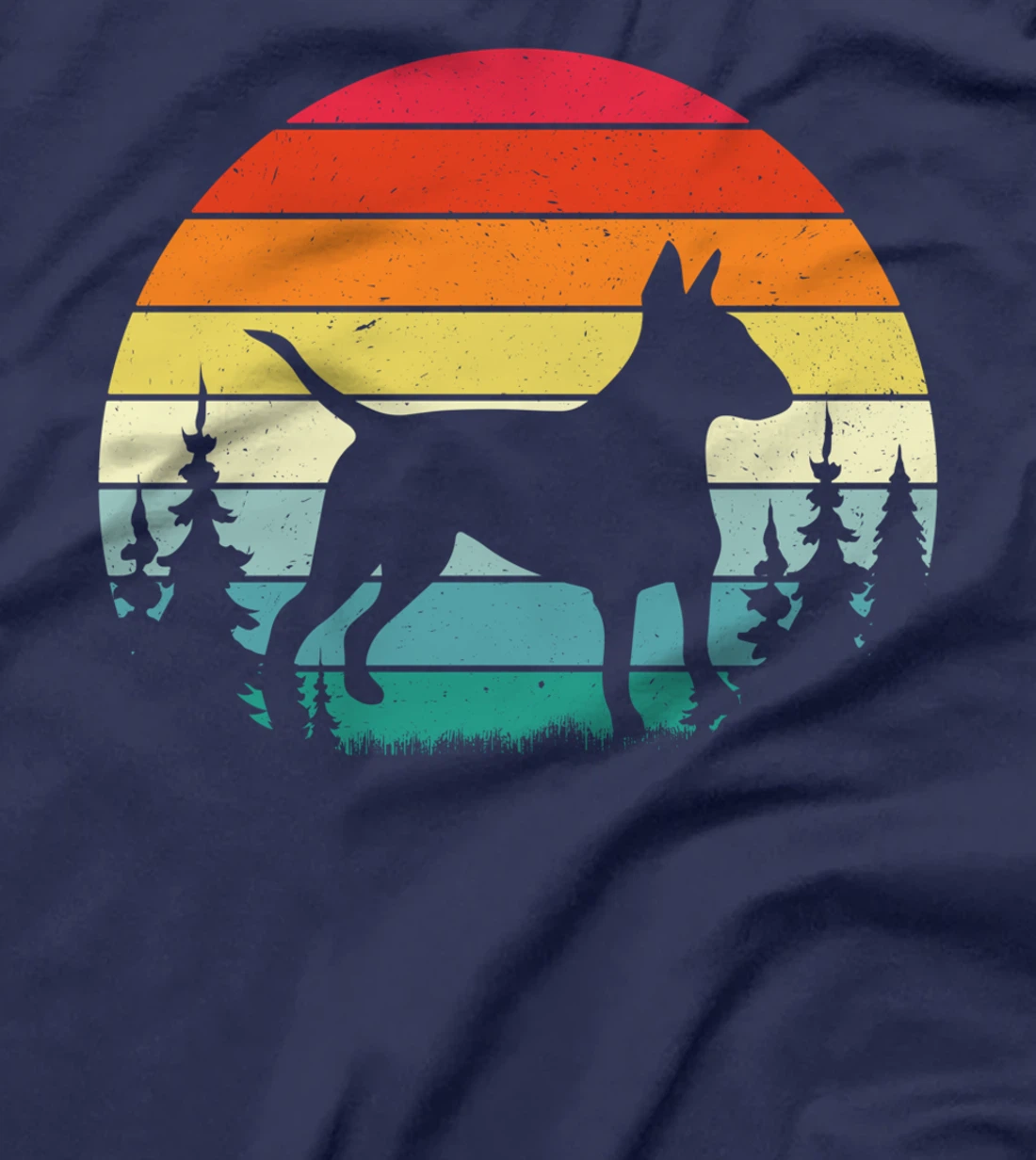 Retro Vintage Bull Terrier Dog Lover Gift Men Women T-Shirt