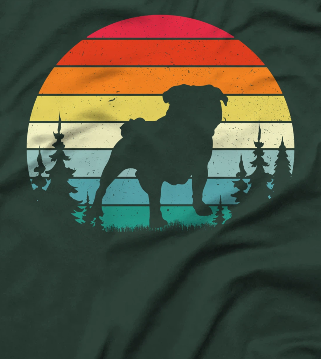 Retro Vintage Bulldog Dog Lover Gift Men Women T-Shirt