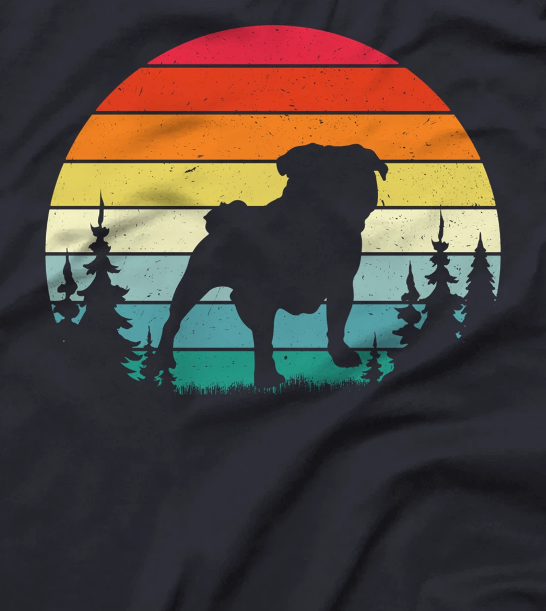 Retro Vintage Bulldog Dog Lover Gift Men Women T-Shirt