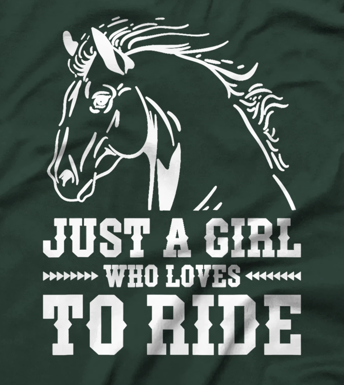 Just A Girl Who Loves To Ride, Horse Riding Women T-Shirt