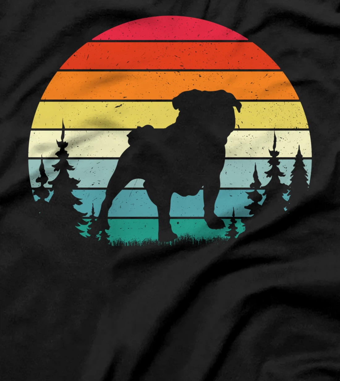 Retro Vintage Bulldog Dog Lover Gift Men Women T-Shirt