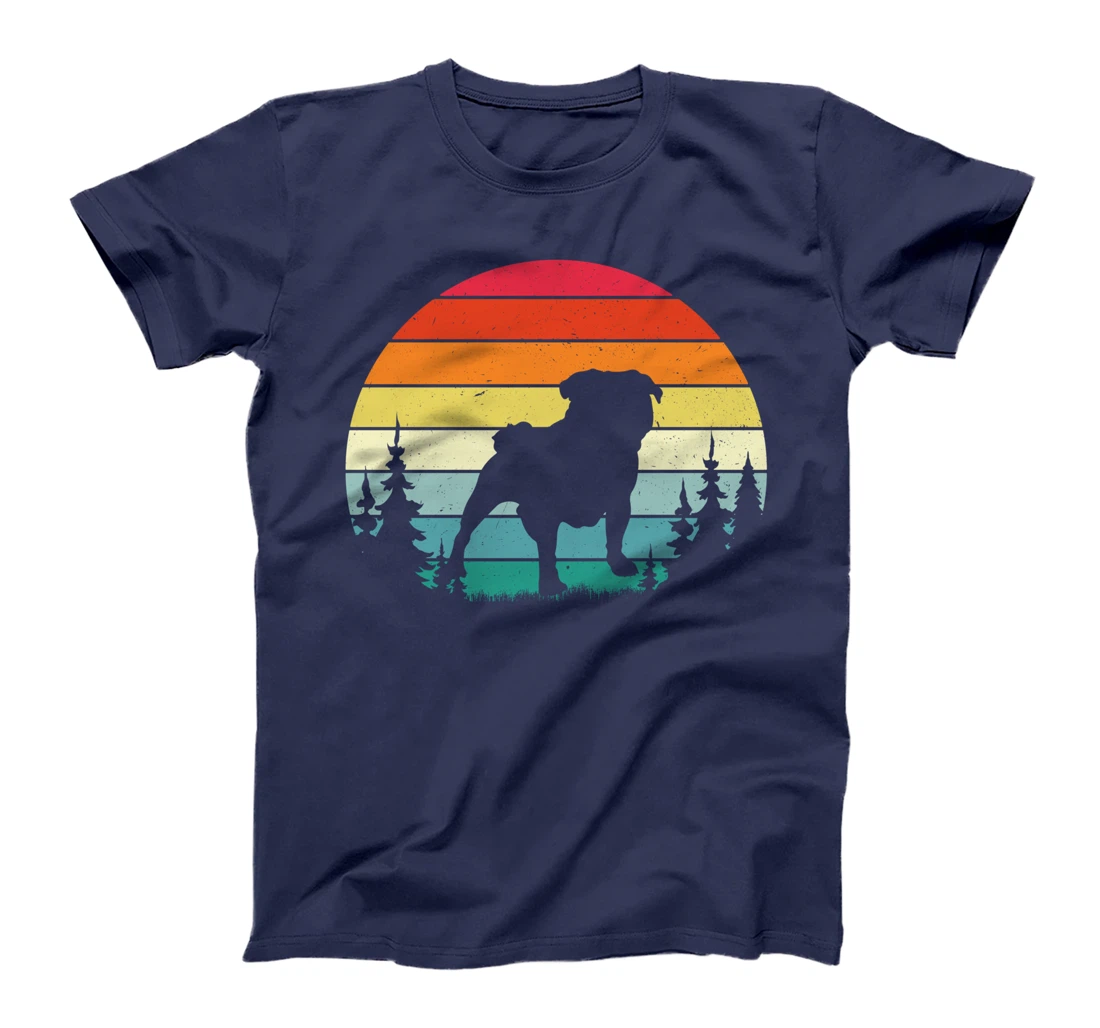 Retro Vintage Bulldog Dog Lover Gift Men Women T-Shirt