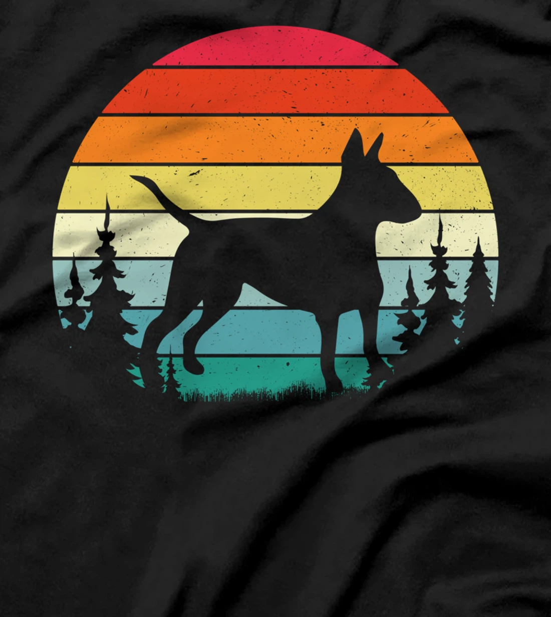 Retro Vintage Bull Terrier Dog Lover Gift Men Women T-Shirt