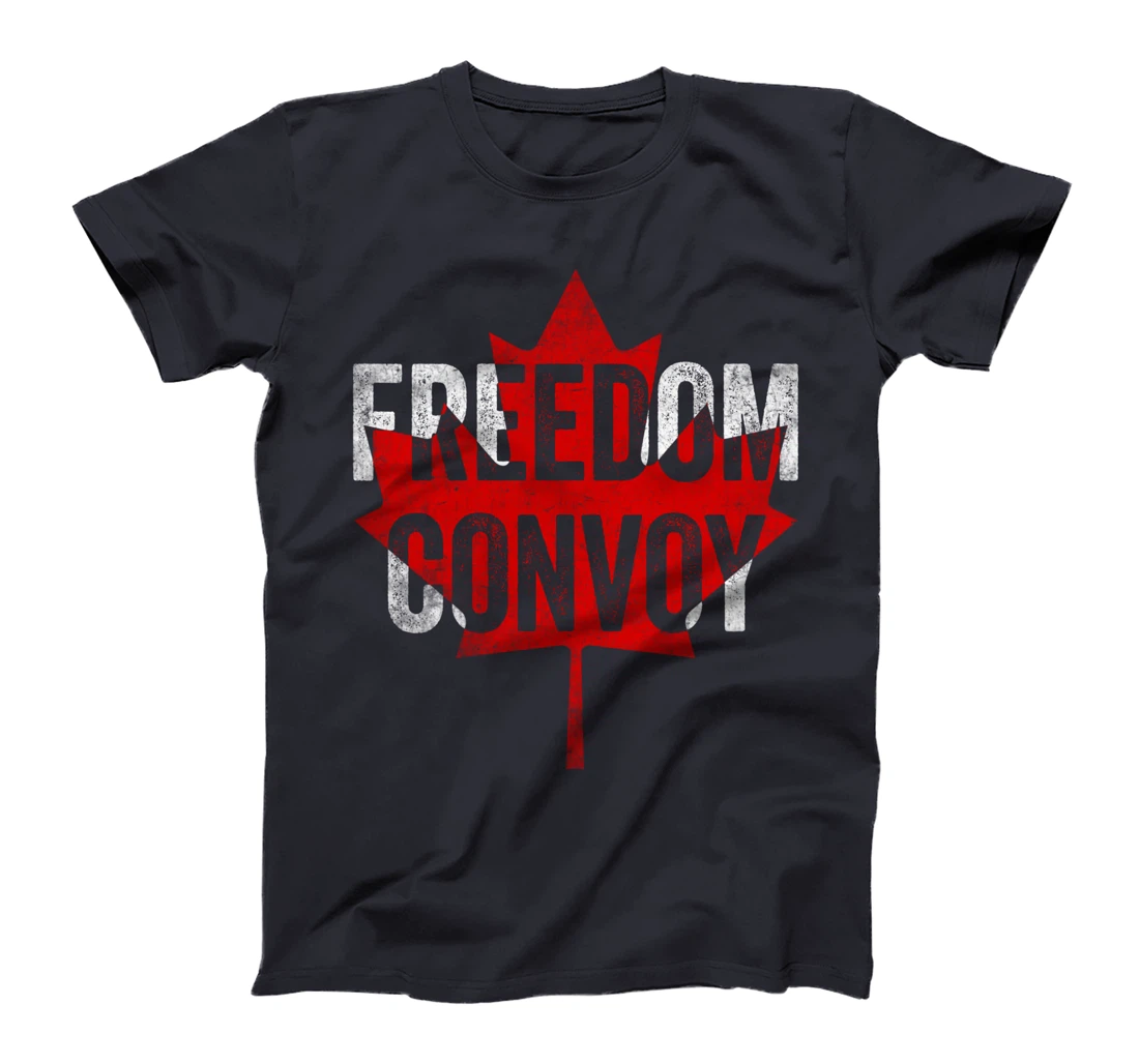FREEDOM CONVOY 2022 CANADIAN TRUCKER TEES MAPLE LEAF VINTAGE T-Shirt