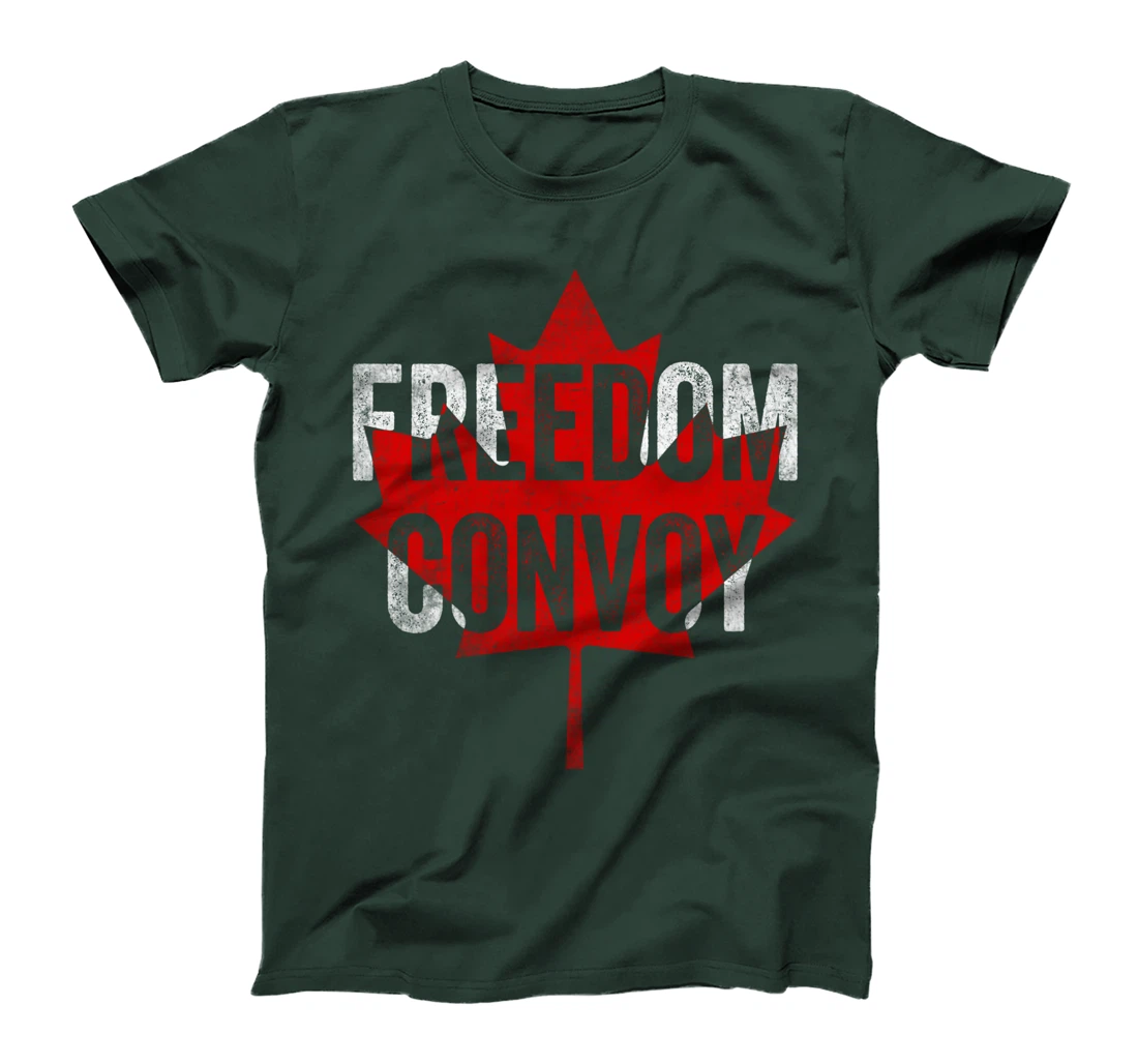 FREEDOM CONVOY 2022 CANADIAN TRUCKER TEES MAPLE LEAF VINTAGE T-Shirt