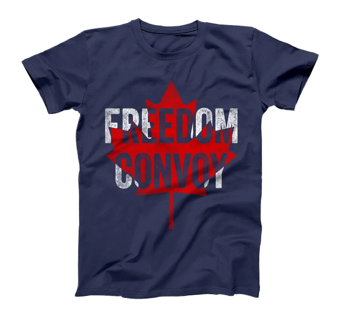 FREEDOM CONVOY 2022 CANADIAN TRUCKER TEES MAPLE LEAF VINTAGE T-Shirt