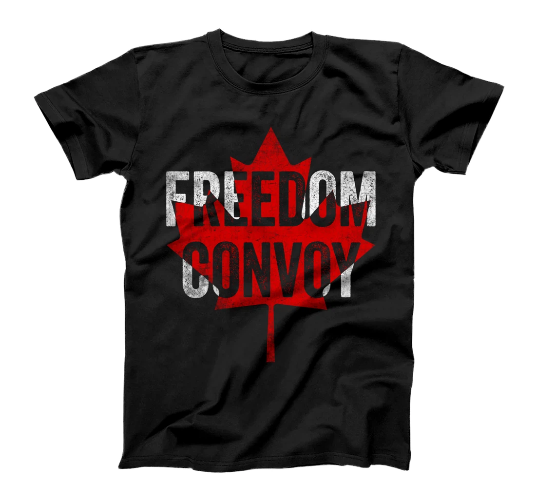 FREEDOM CONVOY 2022 CANADIAN TRUCKER TEES MAPLE LEAF VINTAGE T-Shirt