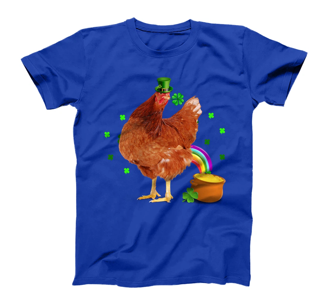 Funny Chicken Leprechaun Hat St. Patrick's Day Shamrock T-Shirt