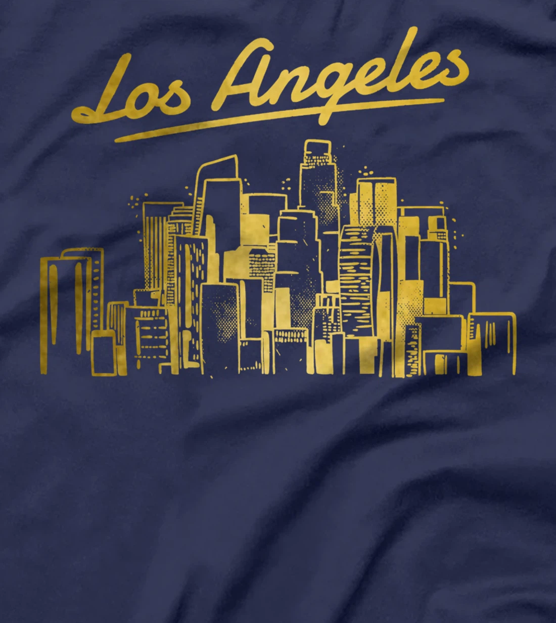 Los Angeles Skyline LA Vintage California T-Shirt
