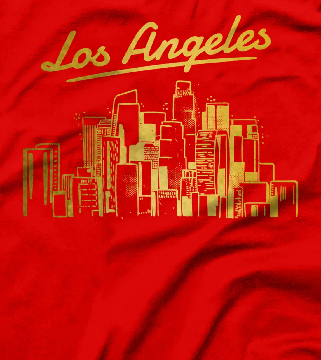 Los Angeles Skyline LA Vintage California T-Shirt