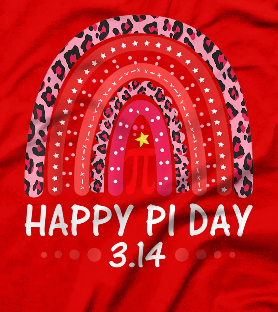 Happy Pi Day Mathematics Math Symbol Teacher Leopard Rainbow T-Shirt, Kid T-Shirt and Women T-Shirt