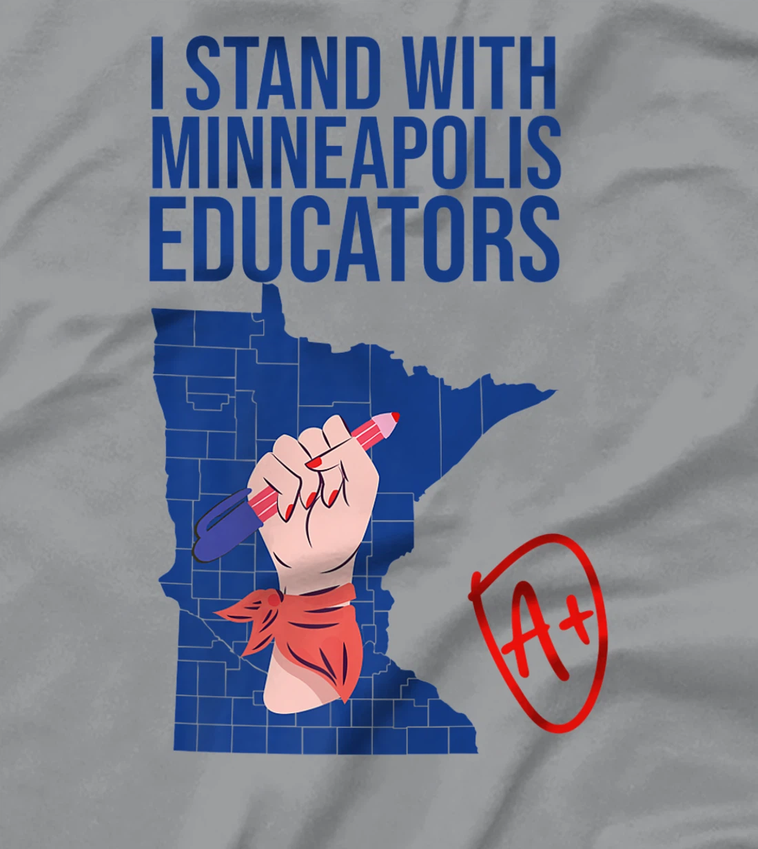 I Support Minneapolis Educators Teacher Walkout 2022 Strike T-Shirt, Kid T-Shirt and Women T-Shirt