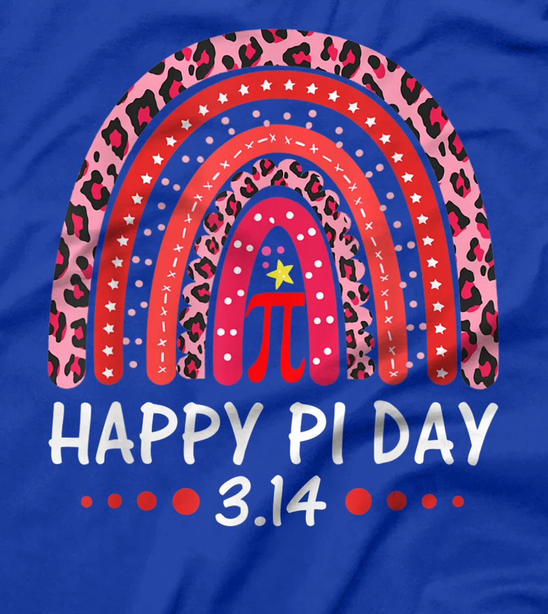 Happy Pi Day Mathematics Math Symbol Teacher Leopard Rainbow T-Shirt, Kid T-Shirt and Women T-Shirt